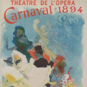 Theatre de l?Opera, Carnaval 1894, 1894. Artist: Cheret, Jules (1836-1932)