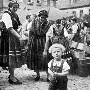 Traditional costume, South Germany, 1936