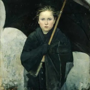 The Umbrella, 1883. Artist: Bashkirtseva, Maria Konstantinovna (1860-1884)