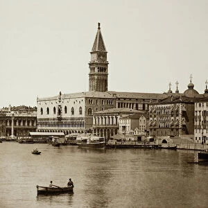 Untitled (99), c. 1890. [Doges Palace and Grand Canal, Venice]. Creator: Unknown