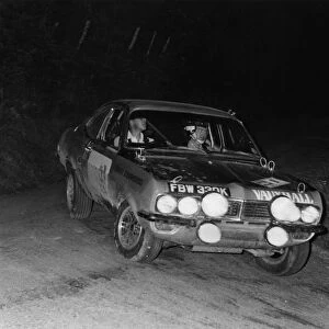 Vauxhall Firenza, Barrie Williams on Peak Revs Rally 1972. Creator: Unknown