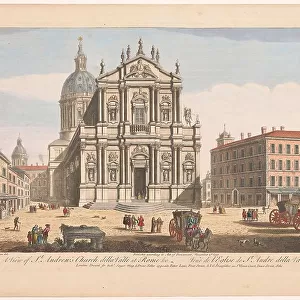 View of the church Sant'andrea della Valle in Rome, 1750. Creator: Thomas Bowles