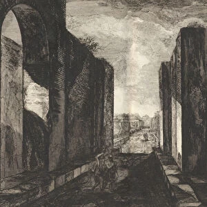 View of the interior of the city of Pompeii, from Antiquites de Pompeia