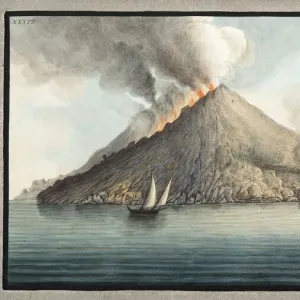 View of the island of Stromboli taken by Monsieur Fabris, 1776