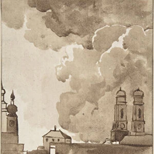 View of Munich with Marienkirche on right, late 18th-early 19th century