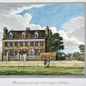 View of Parsonage House, Parsons Green, Fulham, London, 1820. Artist