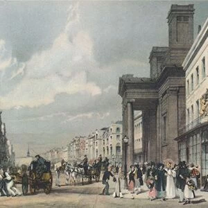 View of Regent Street looking towards the Quadrant with Hanover Chapel in the foreground, 1842 Artist: Thomas Shotter Boys