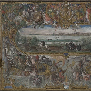 View of Seville, 1573. Artist: Hoefnagel, Georg (1542-1601)