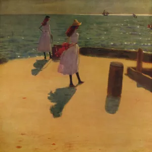 On Walberswick Pier, c1887, (c1915). Artist: Philip Wilson Steer