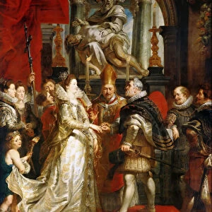 The Wedding by Proxy of Marie de Medici to King Henry IV (The Marie de Medici Cycle). Artist: Rubens, Pieter Paul (1577-1640)