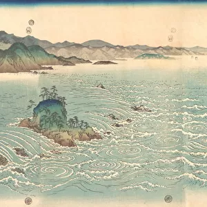 The Whirlpools of Awa, 1857. 1857. Creator: Ando Hiroshige