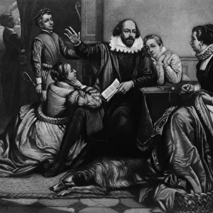 William Shakespeare Reciting Hamlet to His Family, 1900