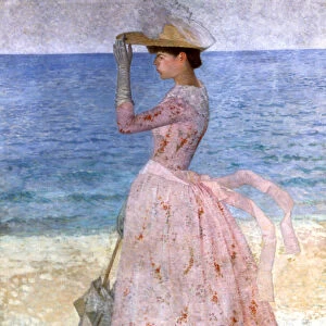 Woman with the Umbrella, 1900. Artist: Aristide Maillol