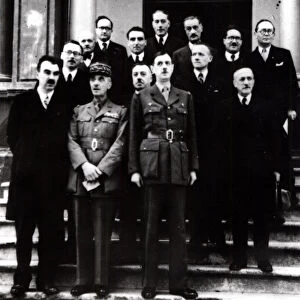 World War 2: De Gaulle with exiled French government in Algeria, 1943