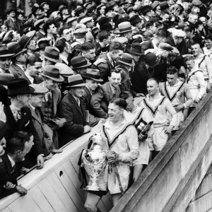 Castleford win the 1935 Rugby League cup Final at Wembley