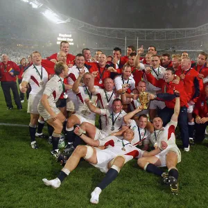 England celebrate winning the Rugby World Cup