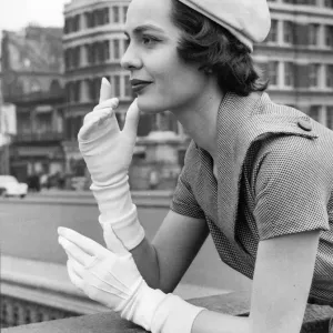 Classic fifties style Yolande de Bonvouloir photograph print Classic fifties style Yolande de Bonvouloir photograph print