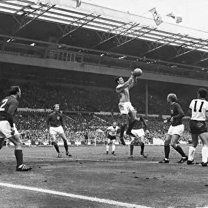 Gordon Banks saves a German attempt on goal 1966 World Cup Final