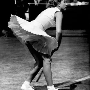 Lea Pericoli Print at Wimbledon 1955 Lea Pericoli Print at Wimbledon 1955