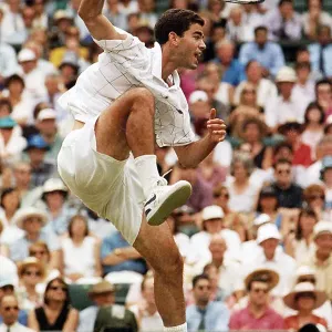 Pete Sampras Tennis Print at Wimbledon 1995 Pete Sampras Tennis Print at Wimbledon 1995