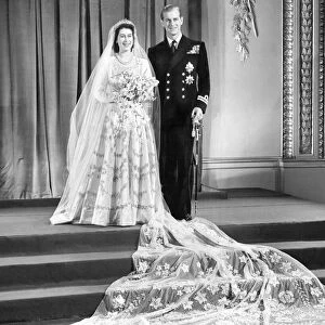 Wedding of the Princess Elizabeth and Prince Philip on 20th Nov 1947