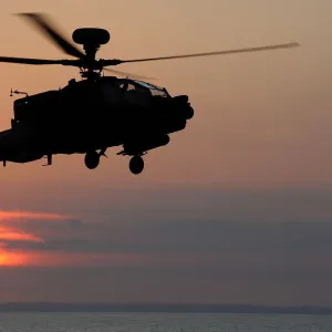 Apache Helicopter at Sea