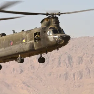 US Army Chinook at Kandahar Airfield