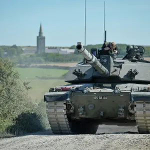 Challenger 2 Tank Print, Castlemartin Ranges, Pembrokeshire Challenger 2 Tank Print, Castlemartin Ranges, Pembrokeshire