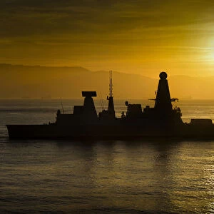 HMS Dauntless on a routine Visit to Gibraltar