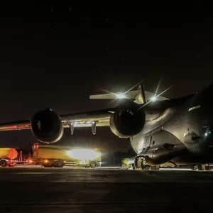 RAF C17 Carrying Humanitarian Aid for Northern Iraq