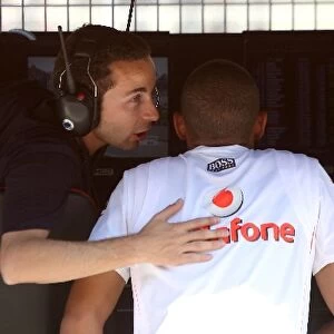GP2 Series: Nicolas Todt Driver Manager with Lewis Hamilton McLaren Mercedes MP4 / 22