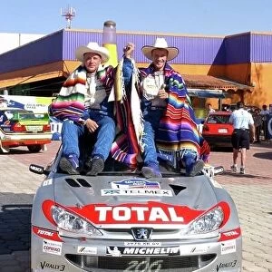 Podium Rally Mexico Static Winners