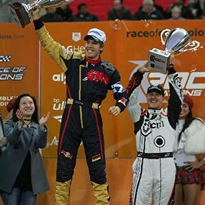 Race Of Champions: Sebastien Vettel and Michael Schumacher