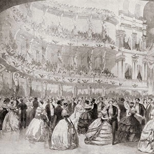 The Ball At The Academy Of Music In New York During Albert Edward, Prince Of Wales, 1841