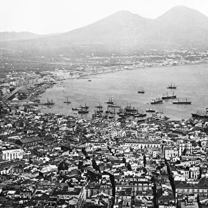 The Bay Of Naples With Vesuvious