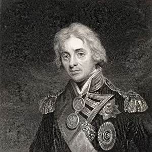 Horatio Nelson Viscount Nelson, 1758-1805. British Naval Commander. From The Book "Gallery Of Portraits"Published London 1833