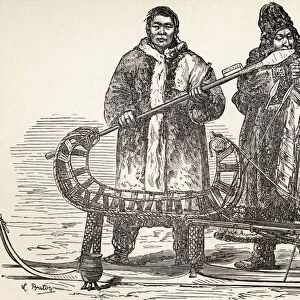 Native Buryats From The Buryat Republic, Russia In The 19Th Century. From The Book From Paris To Pekin Over Siberian Snows Published 1889