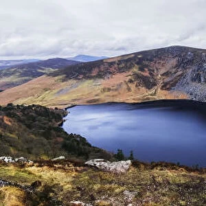 Panoramic View Of Stunning Guinness Lake; Wickow County, Ireland