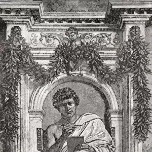 P?blius Ovidius N?s?, 43 BC - 17 / 18 AD, aka Ovid. Roman poet. From Cassells Illustrated Universal History, published 1883