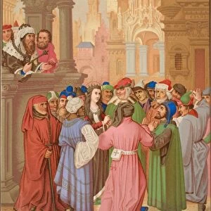Saint Catherine Surrounded By The Doctors Of Alexandria. Copy Of A Miniature From The Breviary Of The Cardinal Grimani, Attributed To Memling