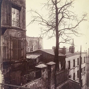 Staircase, Montmartre, Paris, France circa 1921 by Eugene Atget. Eugene Atget, full name Jean-Eugene-Auguste Atget, 1857 - 1927. French photographer, famed for his decades long work to document the architecture and aura of Paris before all was lost to modernisation