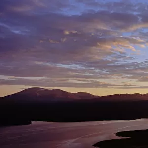Sunset Over Teslin Lake, Yukon