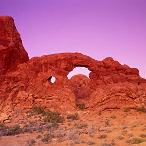 Turret Arch at Dawn Arches National Park Utah, USA