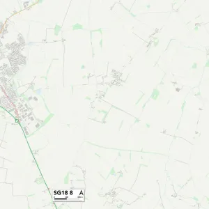 Central Bedfordshire SG18 8 Map