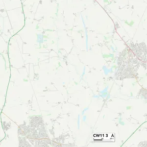 Cheshire East CW11 3 Map