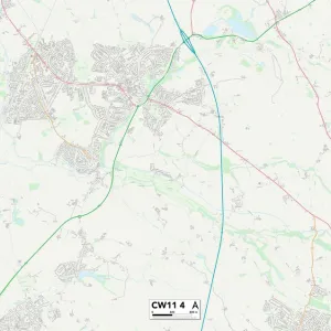 Cheshire East CW11 4 Map