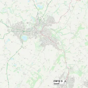 Cheshire East CW12 3 Map