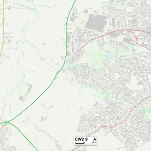 Cheshire East CW2 8 Map