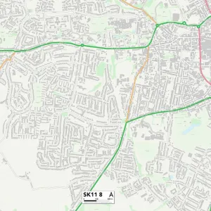 Cheshire East SK11 8 Map