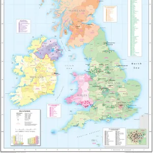 Childrens Political British Isles Map